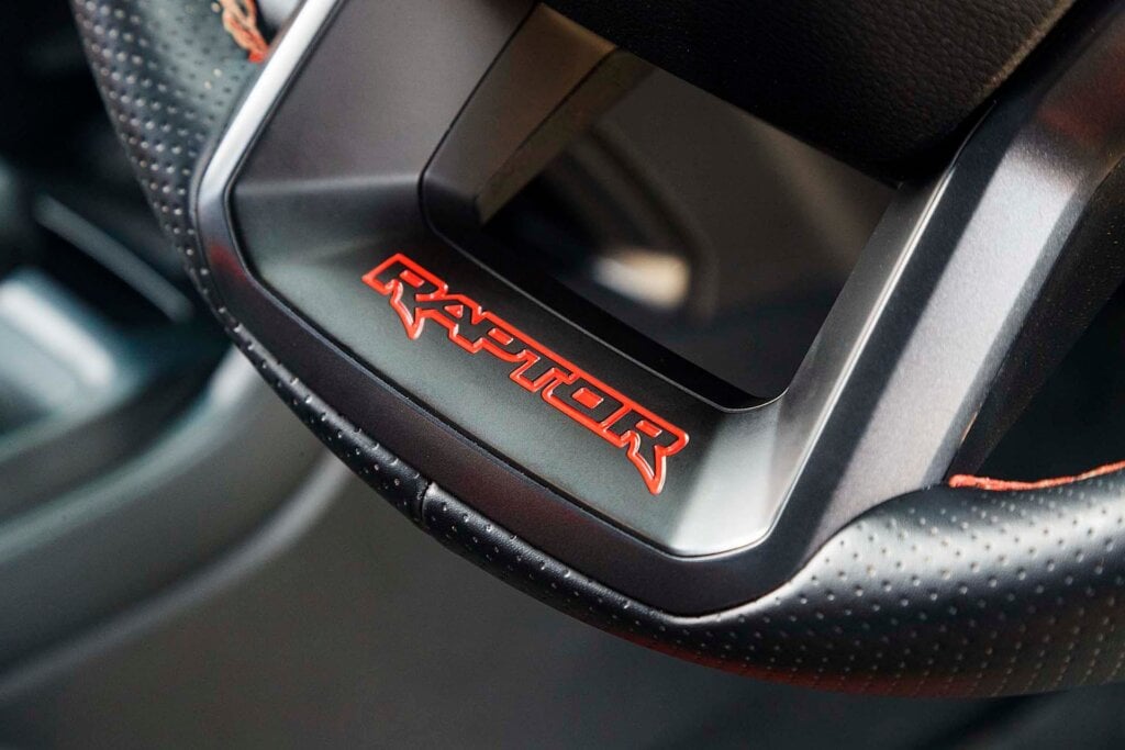 Ford Ranger Raptor steering wheel