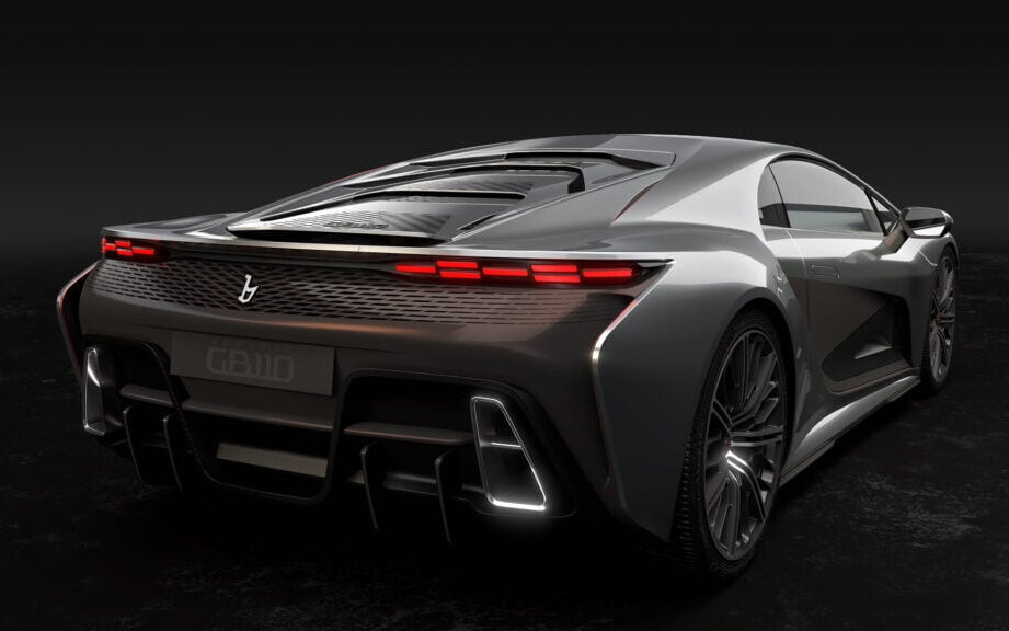 Bertone GB110 rear three quarter view