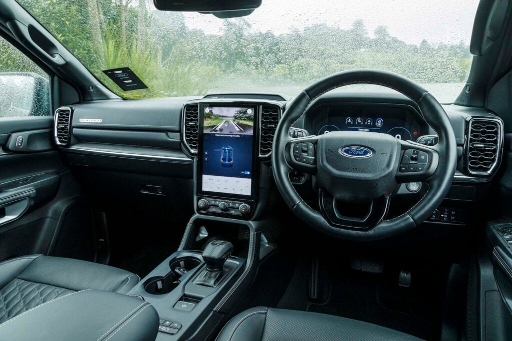 Ford Everest Platinum interior
