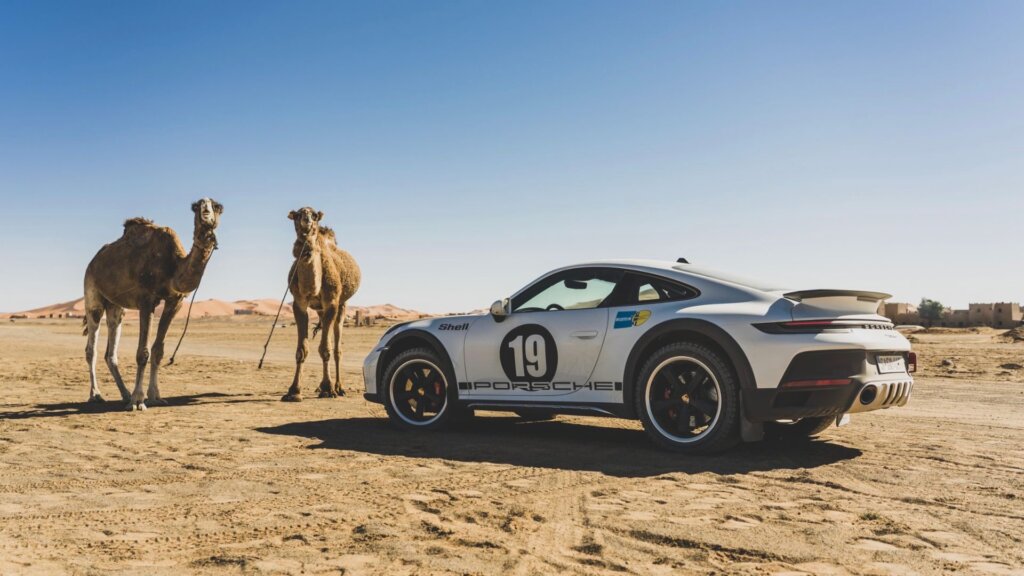 Porsche 911 Dakar with 1971 rally wrap
