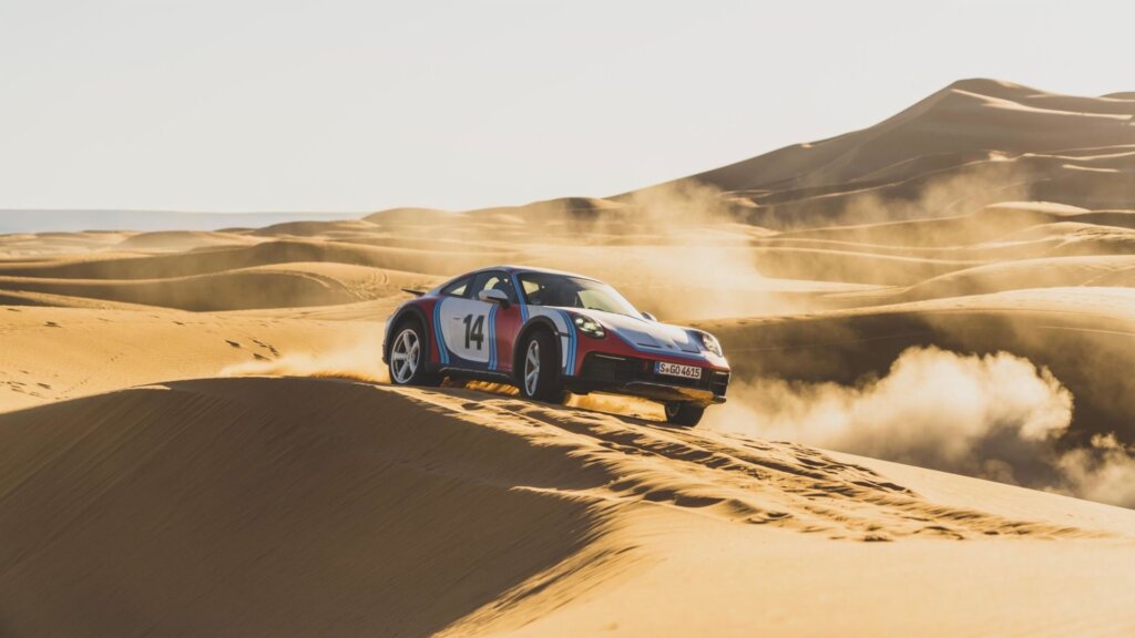 Porsche 911 Dakar with 1978 rally wrap