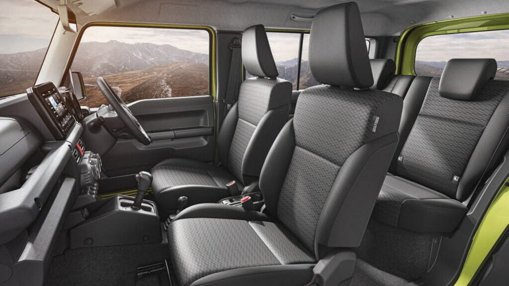 Five-door Suzuki Jimny interior