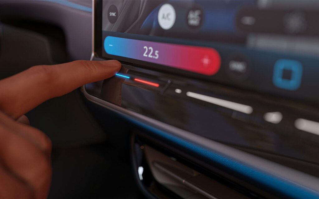 Volkswagen ID.7 air conditioning touch slider