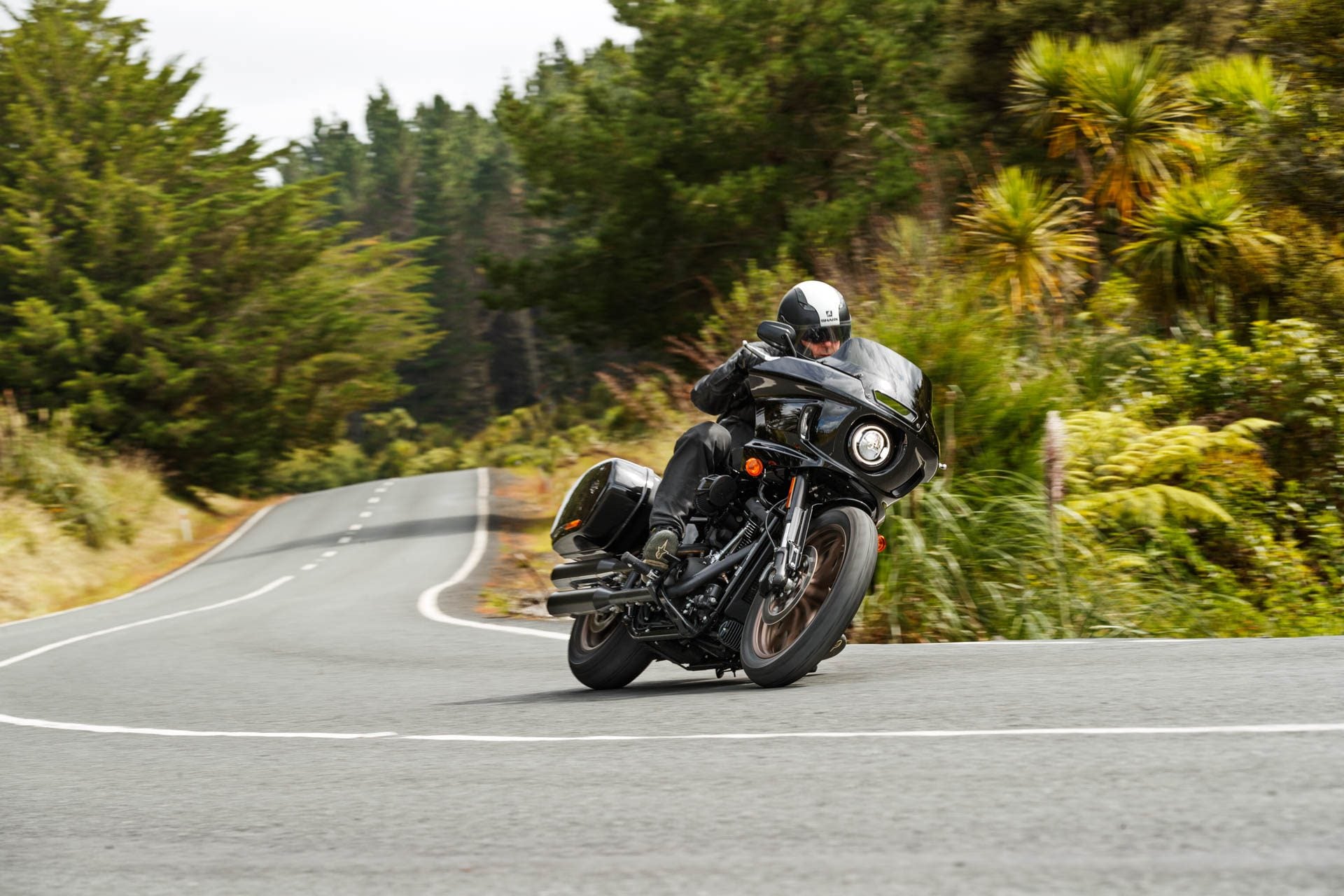 Harley-Davidson Low Rider ST action flyby shot