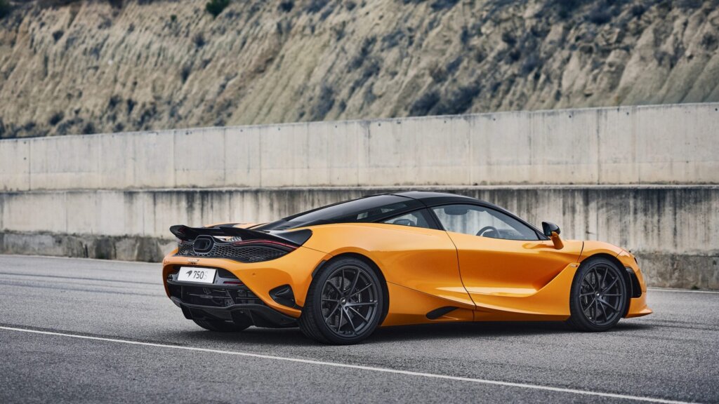 McLaren 750S rear three quarter view