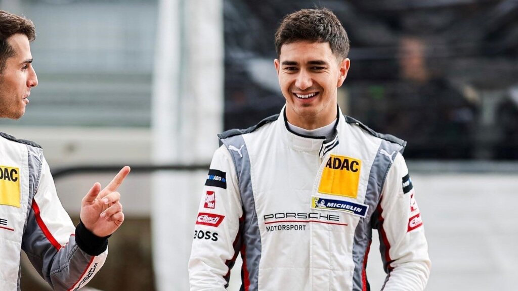 Jaxon Evans in Porsche Motorsport race suit