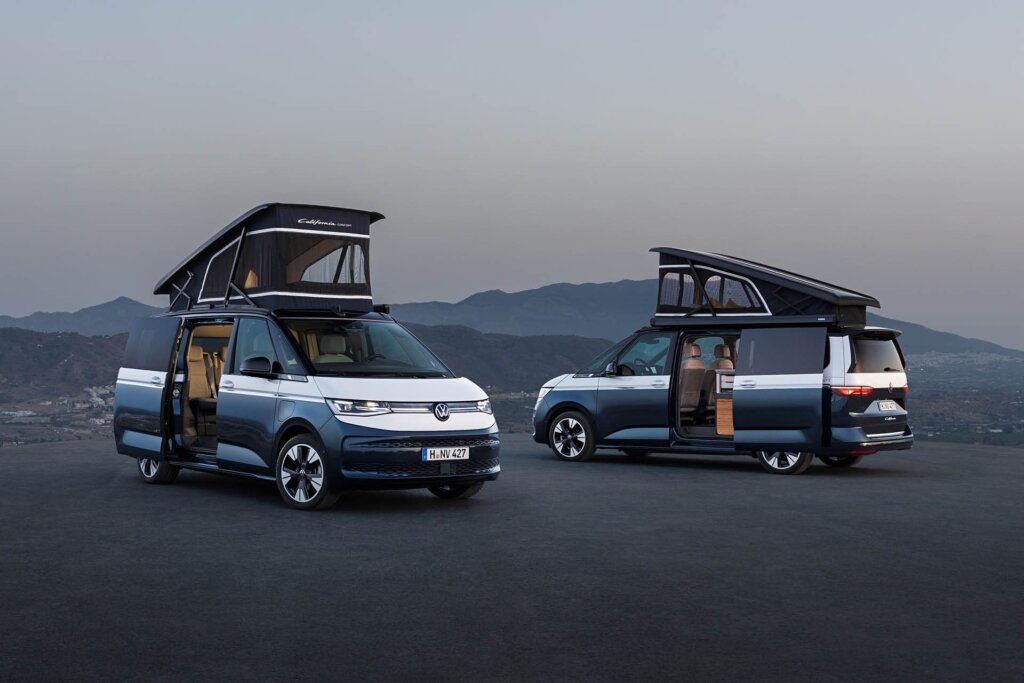 Pair of Volkswagen California Concept campers