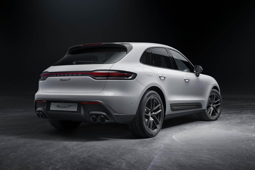 Porsche Macan T rear three quarter view