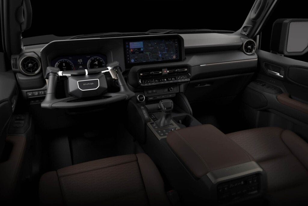 Toyota yoke steering wheel with accelerator and brake