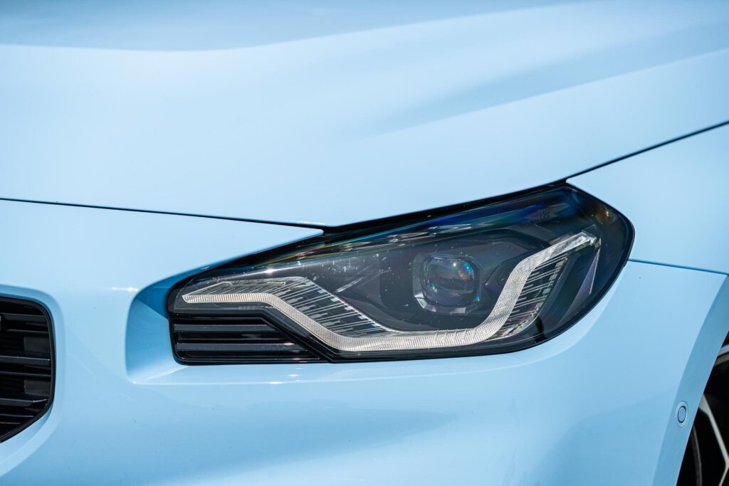 Headlight detail of the BMW M2 Competition