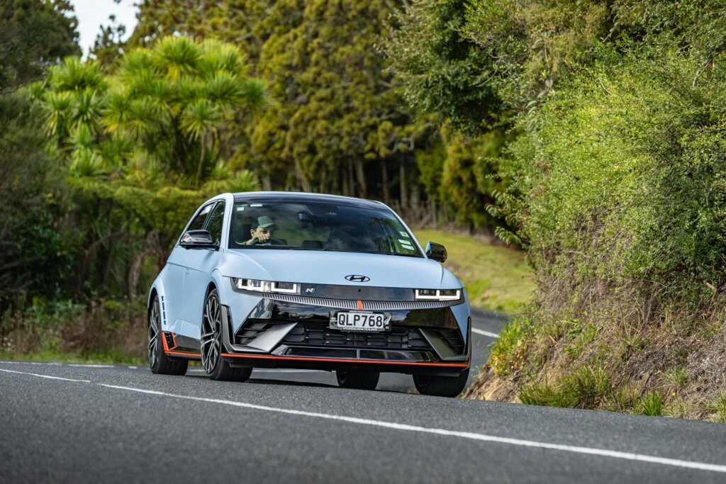 Cornering at pace in the Hyundai IONIQ 5 N