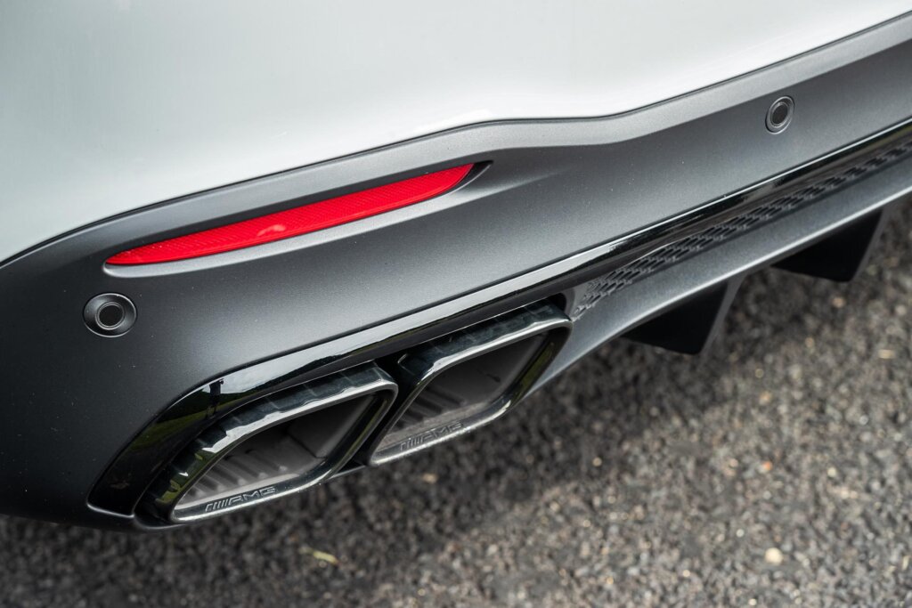 Exhaust detail shot on the Mercedes-AMG GLE 63 S