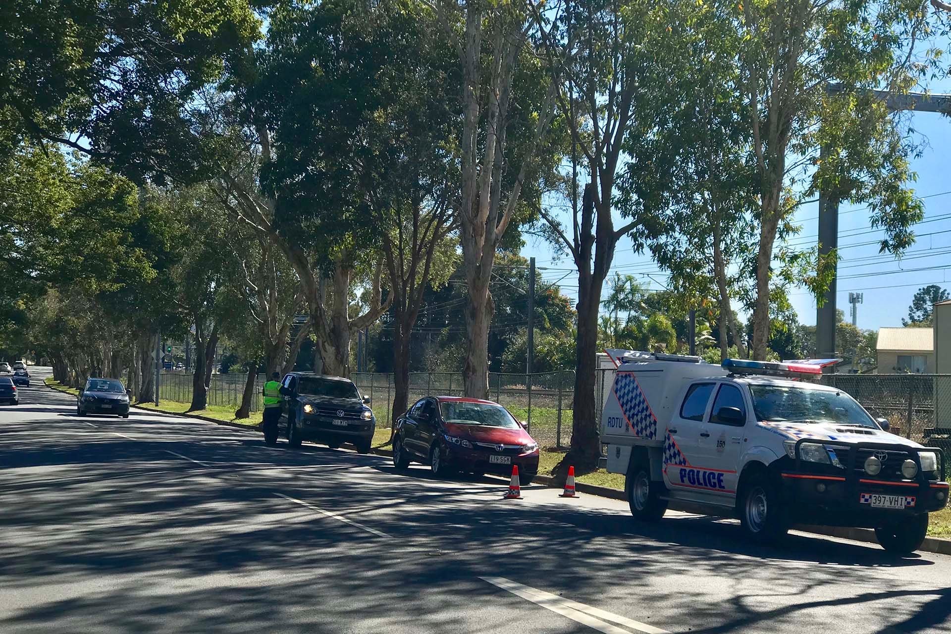 Roadside drug testing in Queensland, Australia.