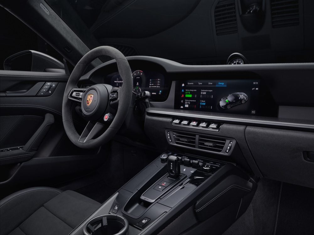 Drive modes on the alcantara-trimmed wheel, and new digital instruments.