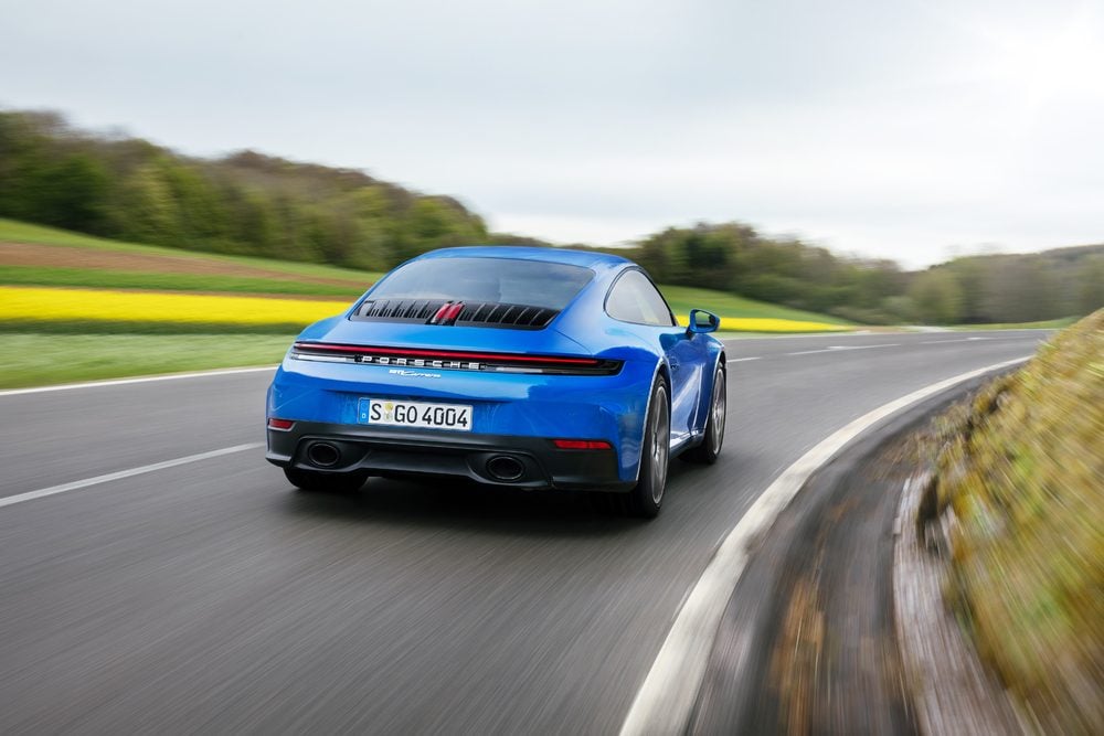 The 911 Carrera has a different rear end from the 911 GTS.