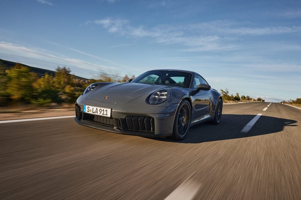The front end of the 911 GTS.