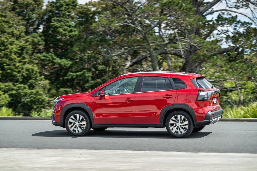 Suzuki S-Cross Hybrid JLX 2WD panning shot