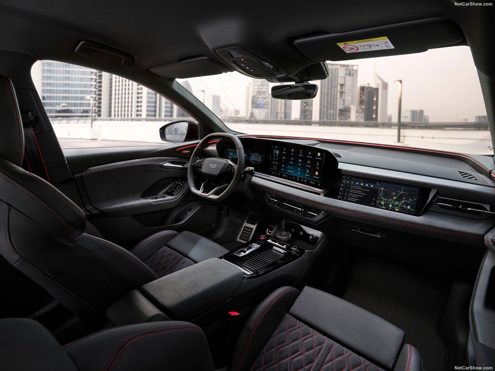 SQ6 e-tron interior.
