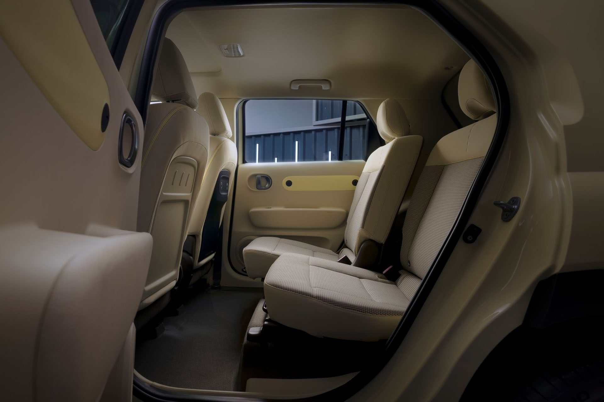 Rear seats split fold 50:50 and also slide fore and aft.