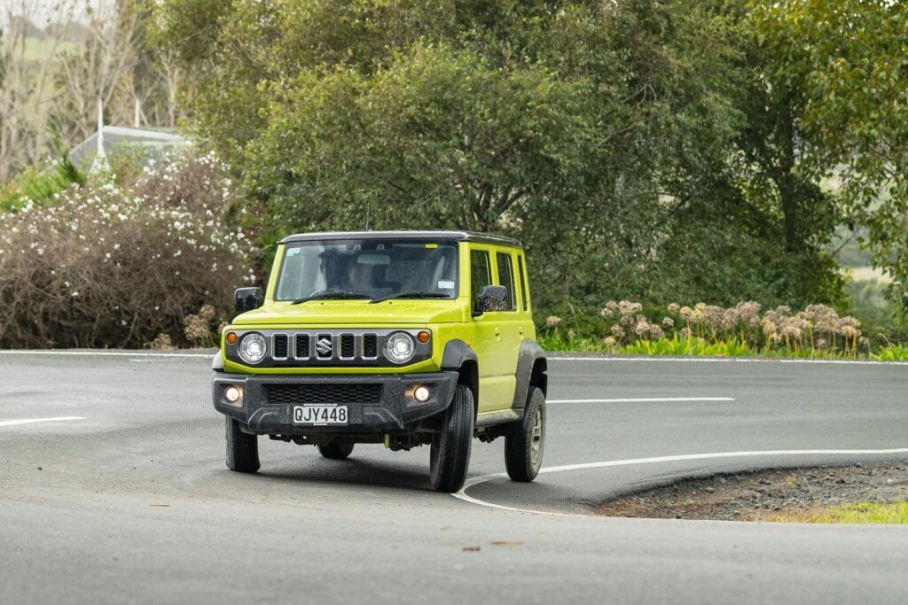Cornering in the 2024 Suzuki Jimny 5-door
