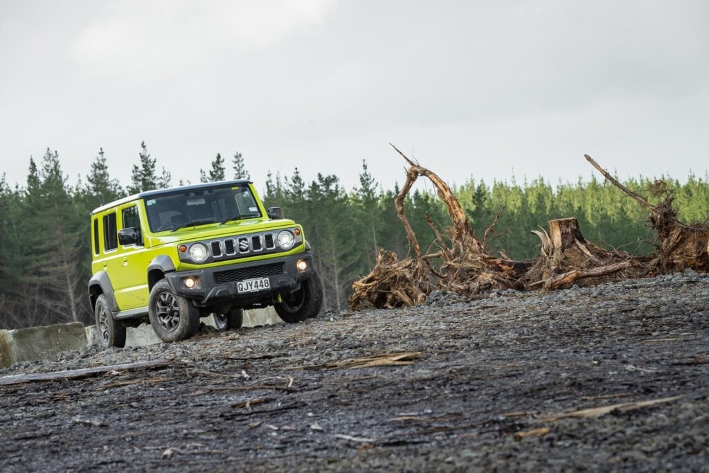 Wide hero shot of the Suzuki Jimny 5-door
