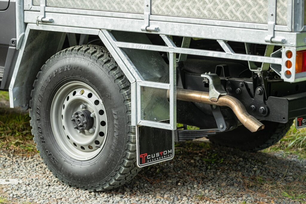 Detail of the Toyota Land Cruiser 70 LT Double Cab's rear tray