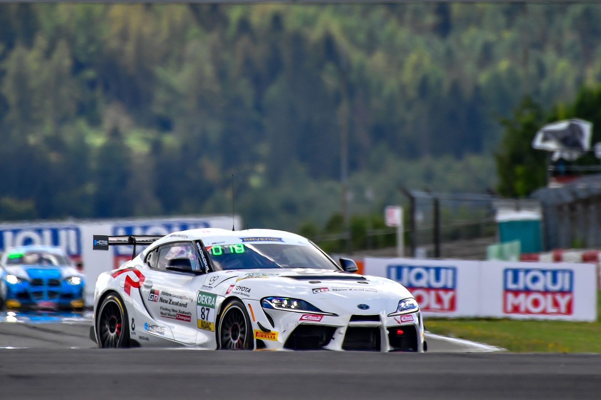 It was the first time at the Green Hell for both the young Kiwi drivers.