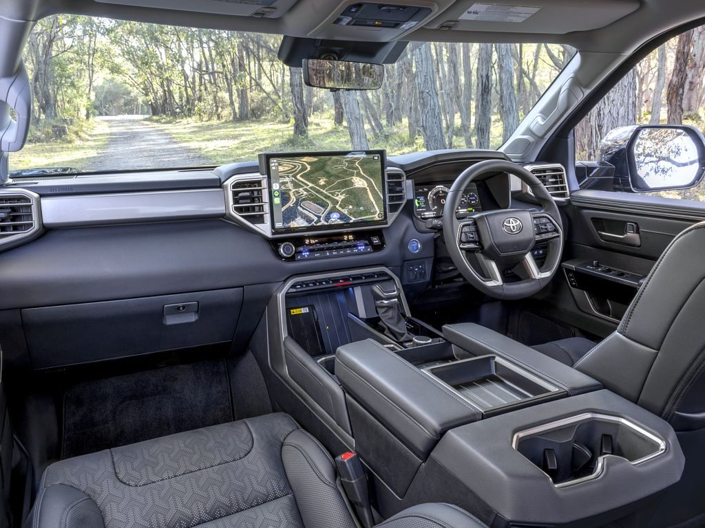 A mix of leather and cloth trim for the base model.