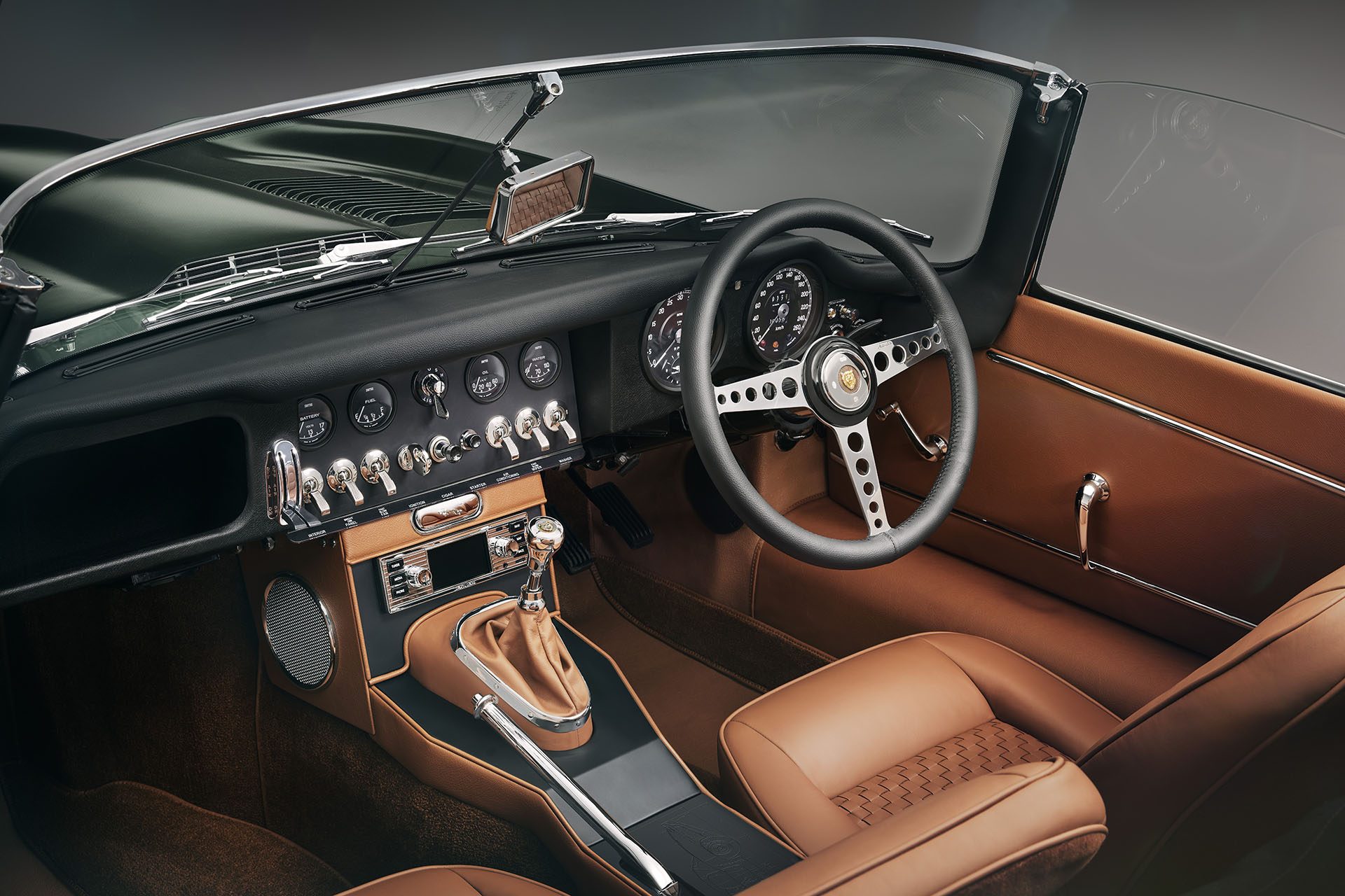 Stunning neo-retro interior.