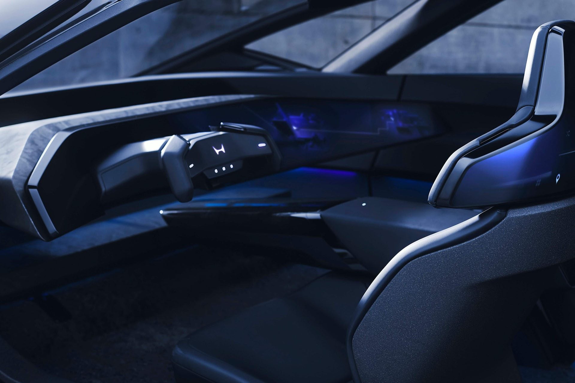 Yoke steering wheel might make it to production in Honda 0 Saloon.