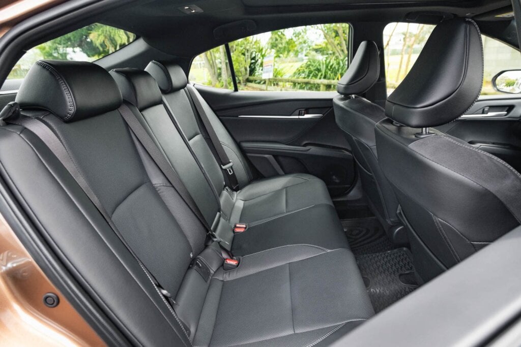 Rear seat space of the 2024 Toyota Camry