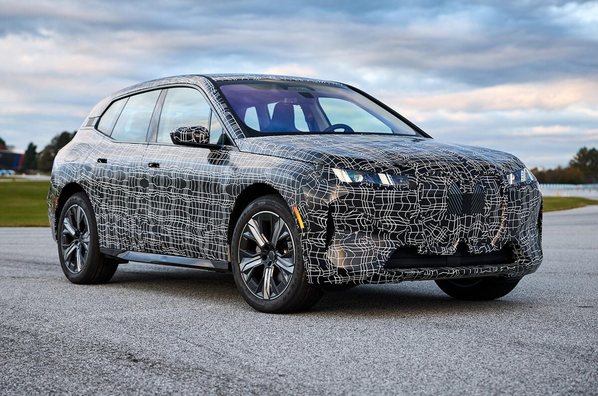 The big grille is still evident behind the disguise.