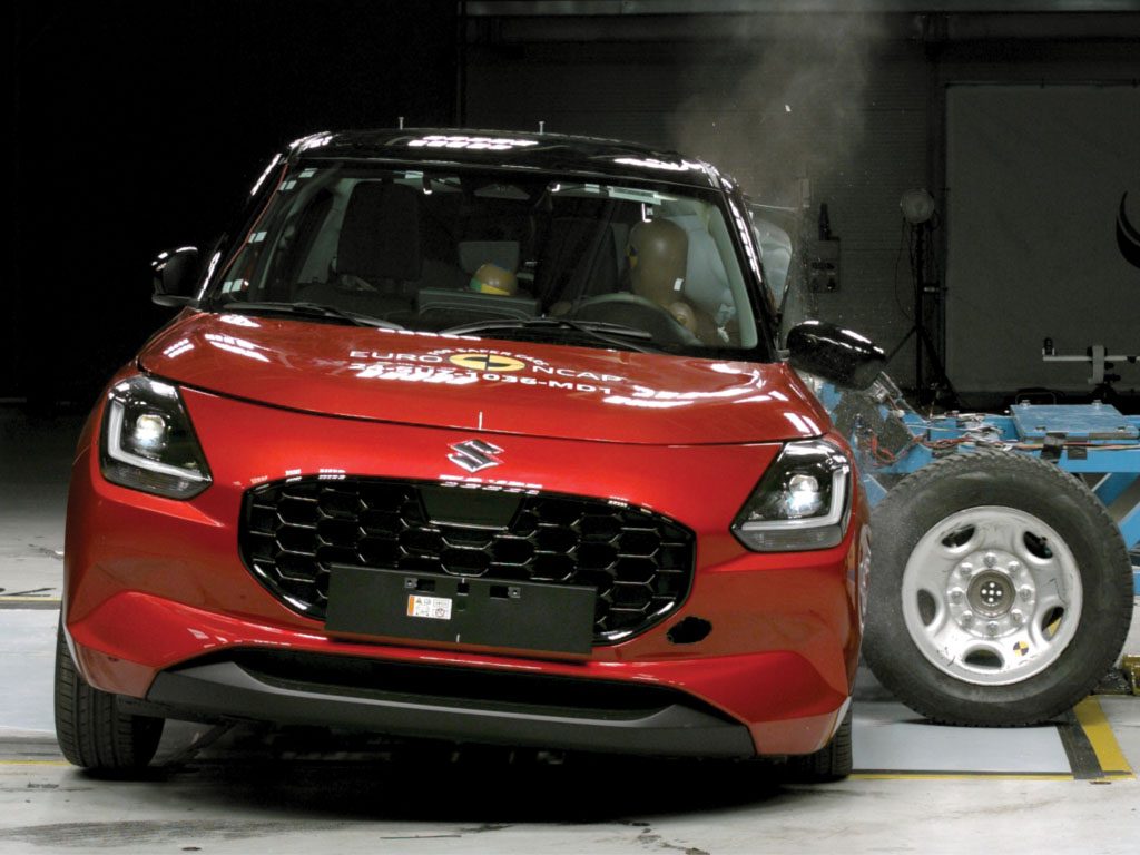 Bang went the side impact test mule.