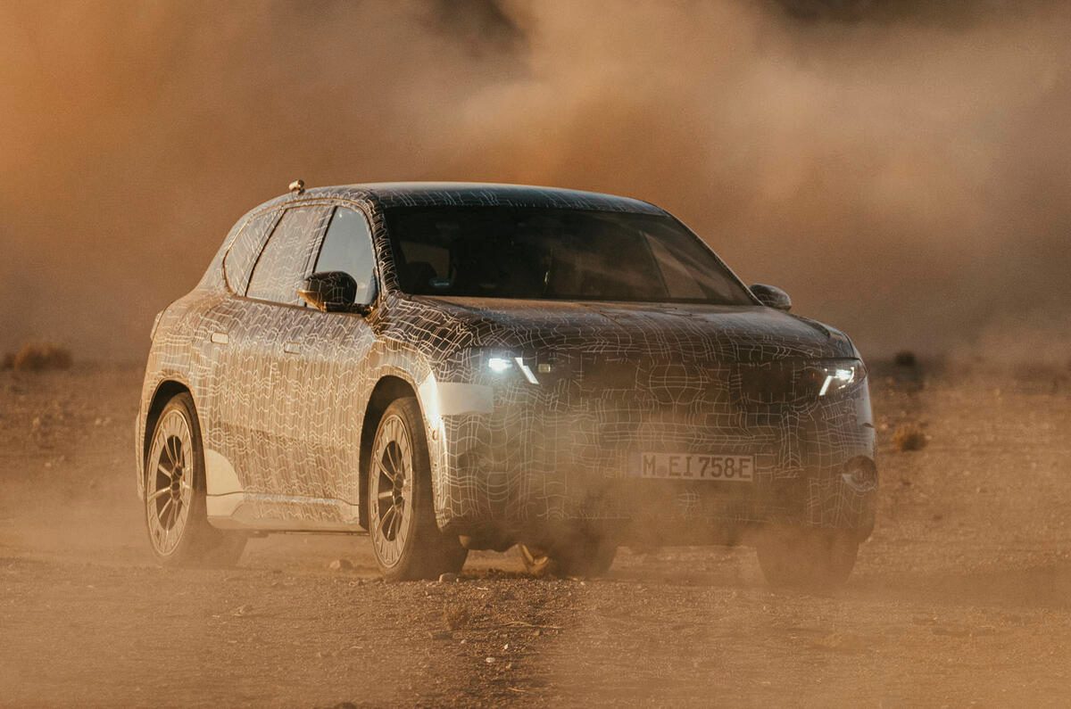 Dust and dirt for iX3 prototype testing in SA.