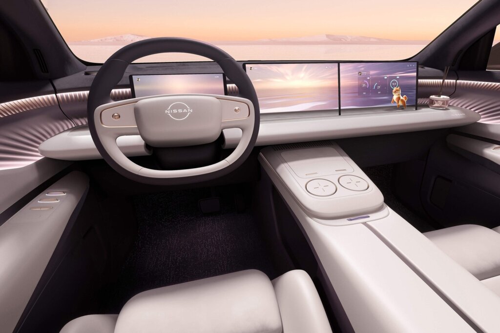 Interior perhaps not quite so snazzy as this concept car.