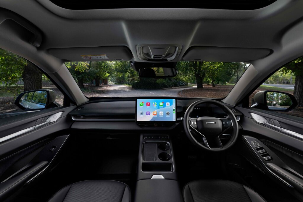 Central screen a whopper all lit up.