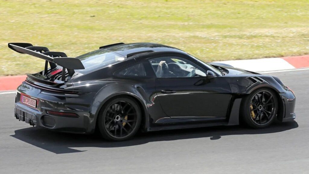 Bulging wheels arches look like appendages on this prototype.