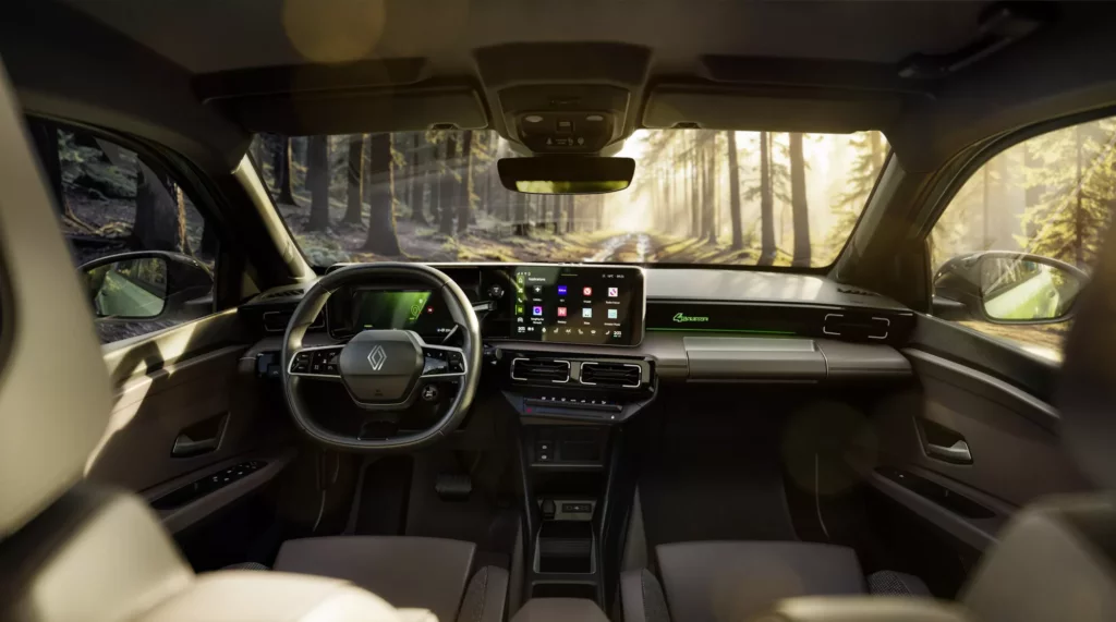 Brown textiles for the interior.