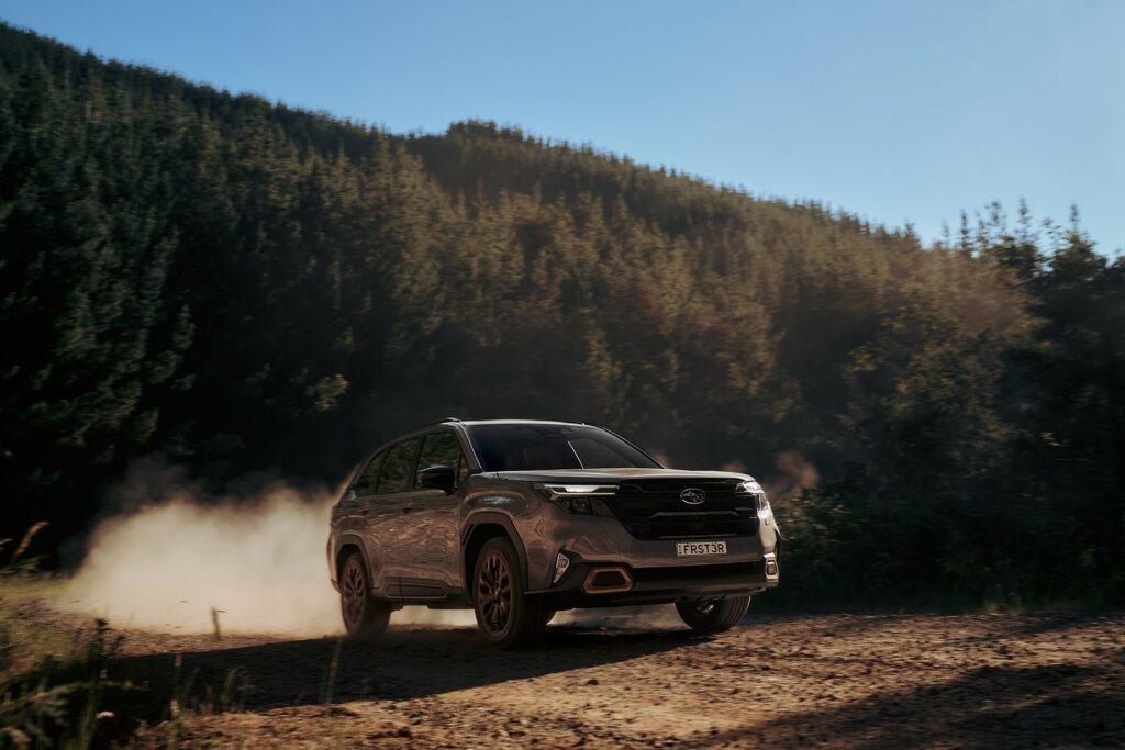 Forester doing its symmetrical thing.