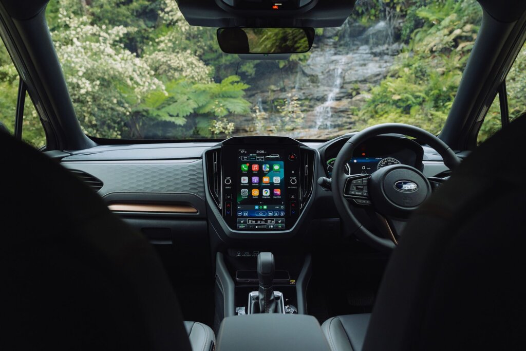 Forester interior, typically Subaru but cleaner now.