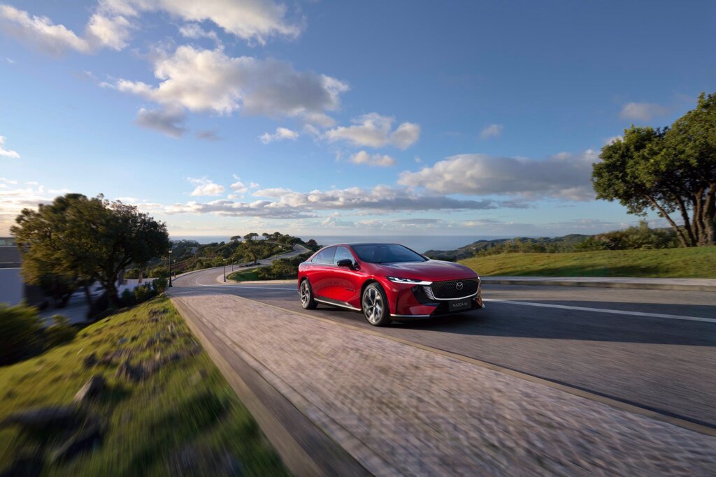 Smooth sleek look for Mazda's first EV since the disappointing MX-30.