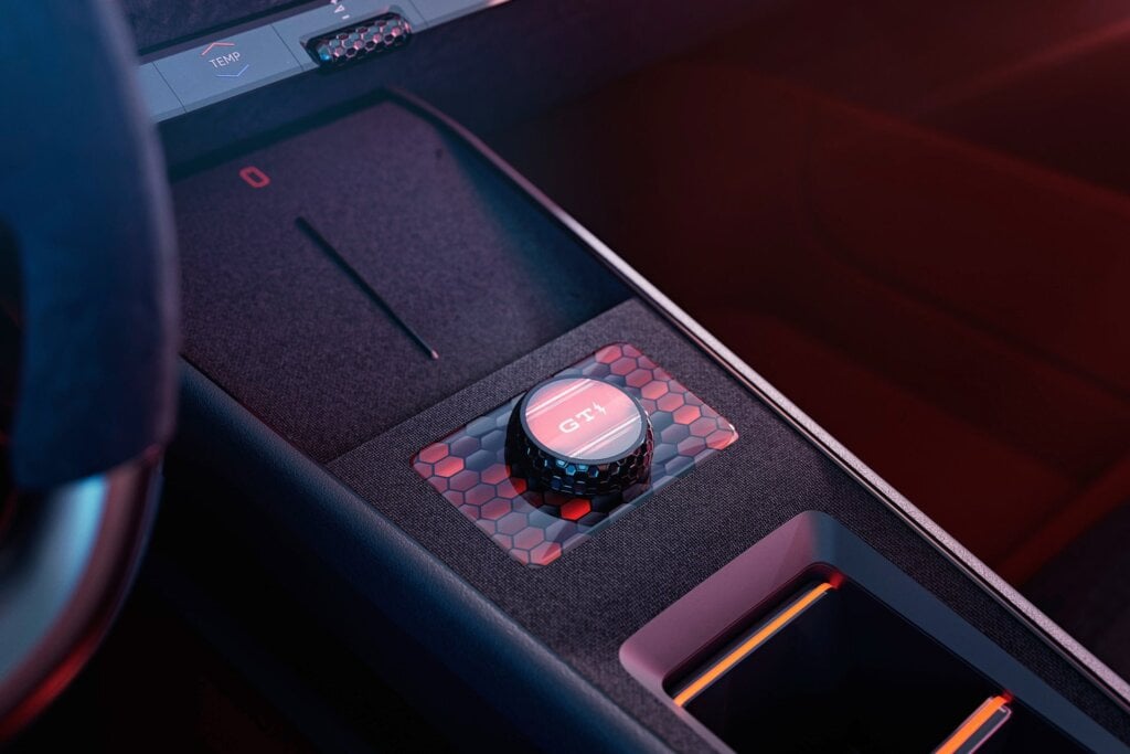 Honeycomb design work for the GTi's snake skin like mode surround.