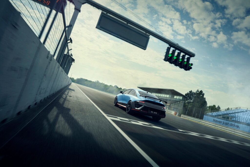Firing off the line in the Ioniq 6 N.