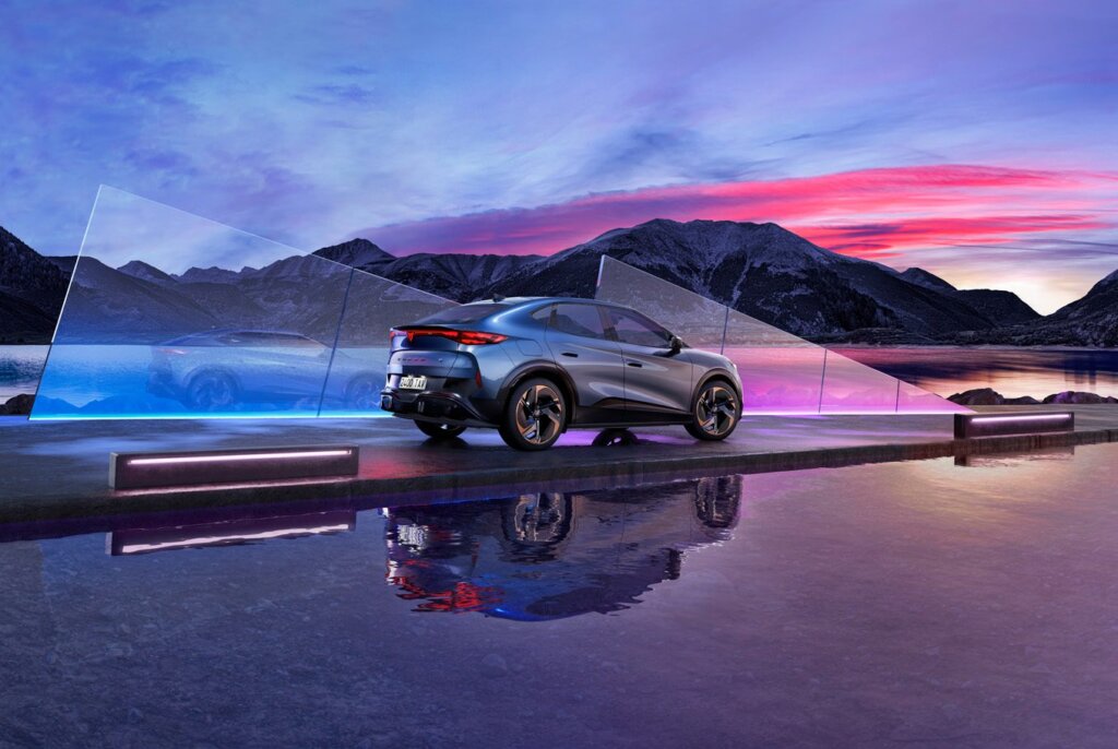 Sports coupe look for Tavascan which vies with Polestar 4 and q6 e-tron.