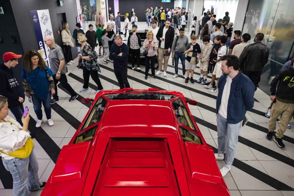 A classic Lambo, maybe a Countach?