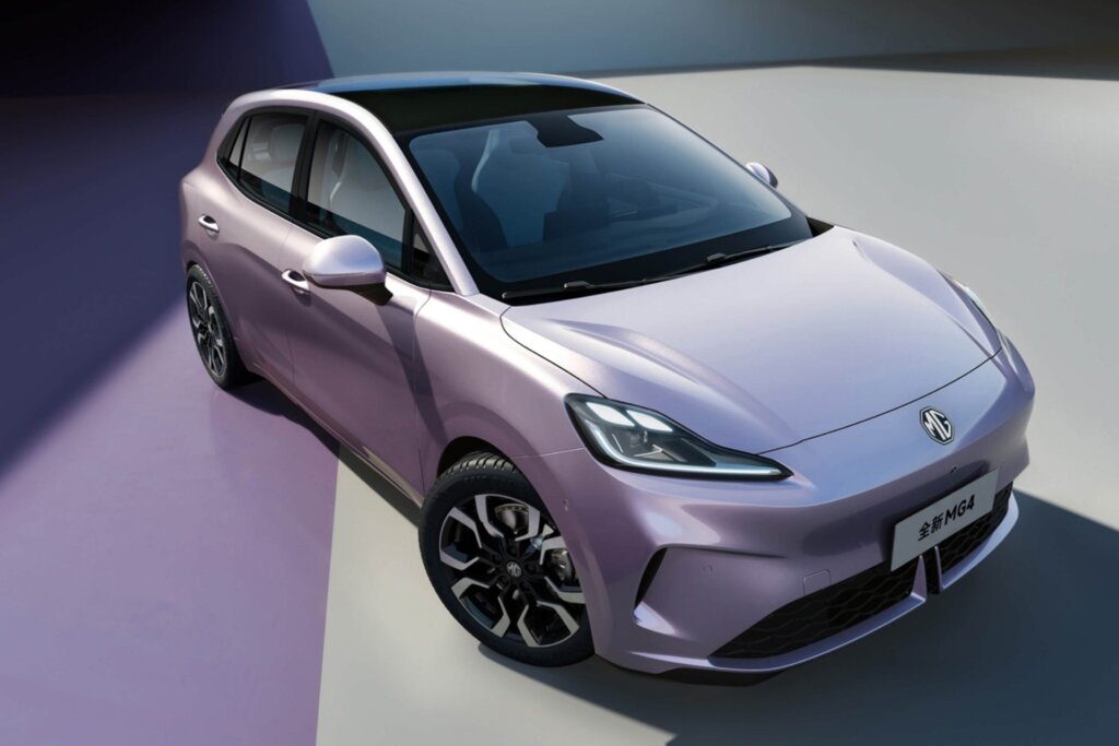 Less out there aggressive look to new MG4 which is also slightly bigger all round.