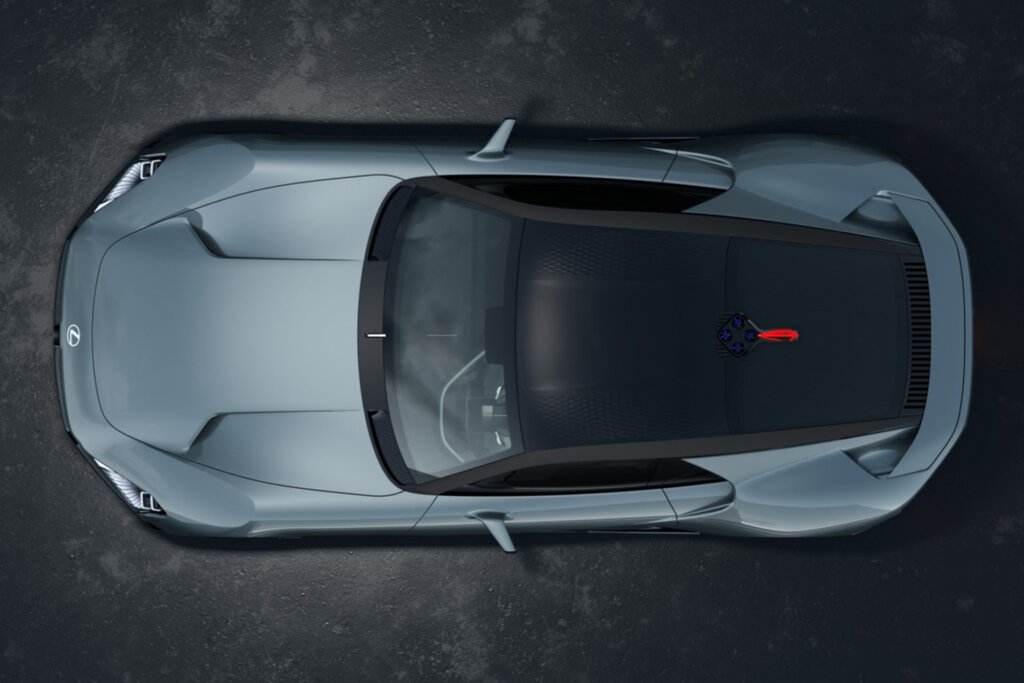 That red fin on the roof lights up when the brake pedal is activated.