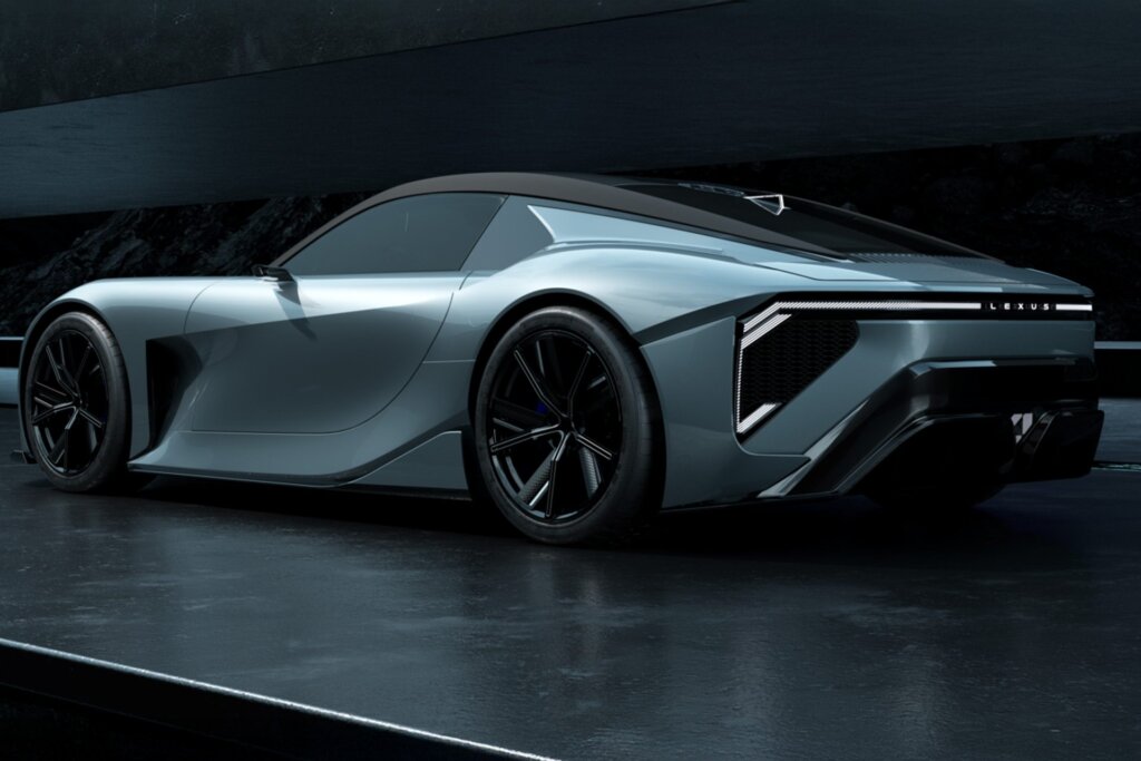 Muscular haunches, a big diffuser, and vents behind the front wheels all scream supercar potential.