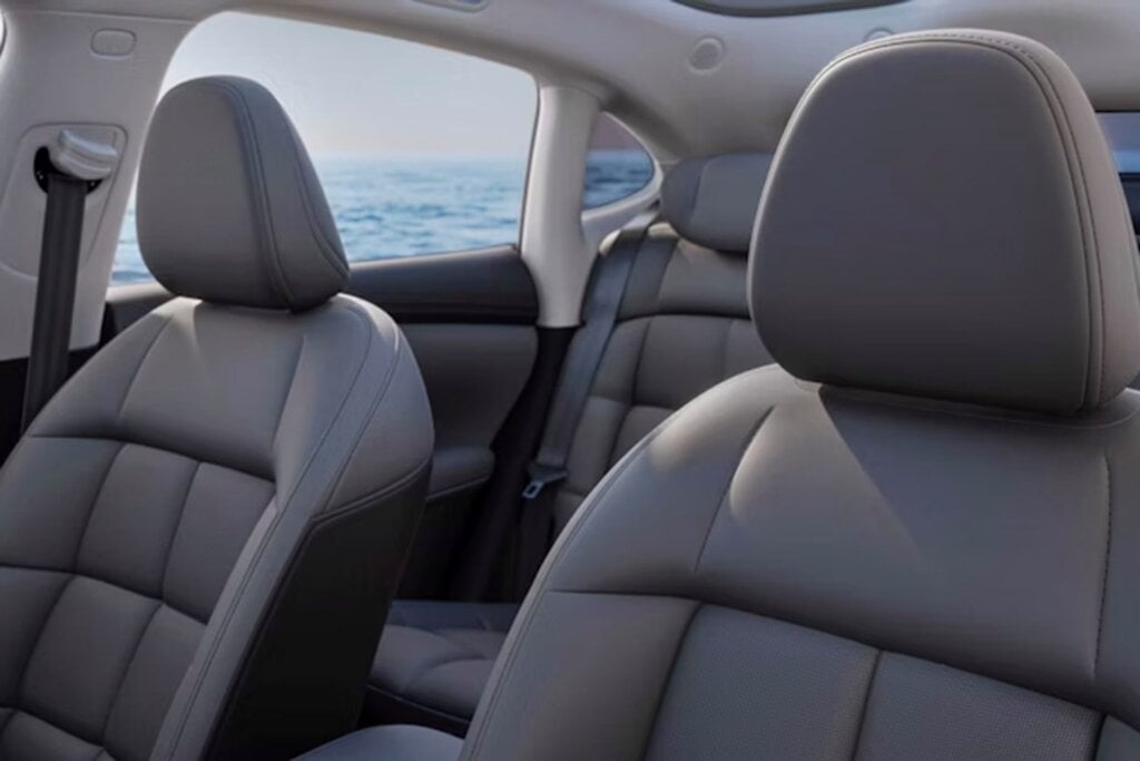 Another look at the seats, with a peep of the spacious rear seat area.
