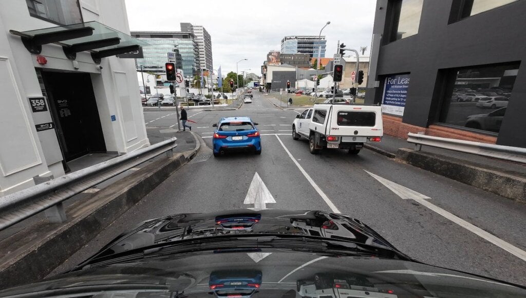 Tesla FSD on city streets